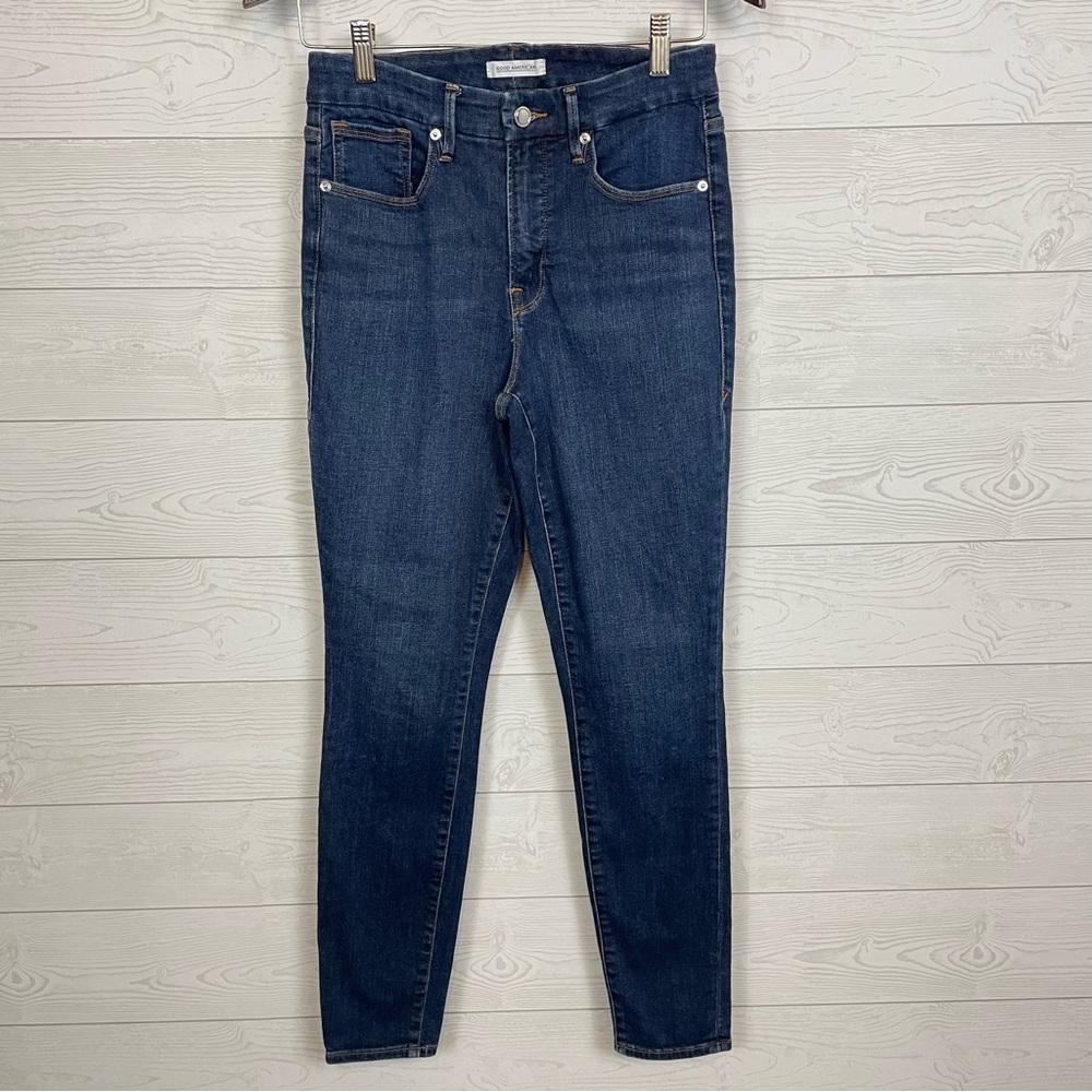 Good American Good Legs High Rise Skinny Jeans Blue Size 8/29
